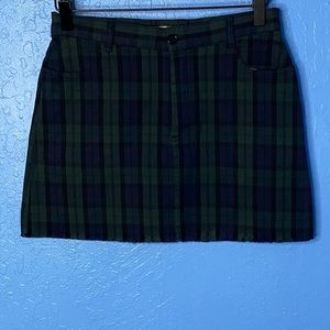 Brandy Melville John Galt Plaid Mini Skirt